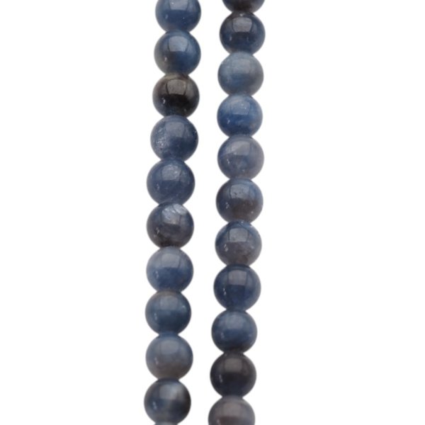 Szafir - polerowane kulki 6,7-7 mm (sznur)