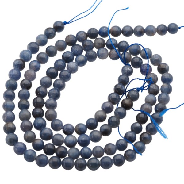 Szafir - polerowane kulki 6,7-7 mm (sznur)