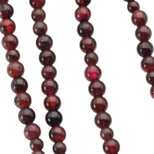 Granat kulka polerowana 3,5 mm (sznur)