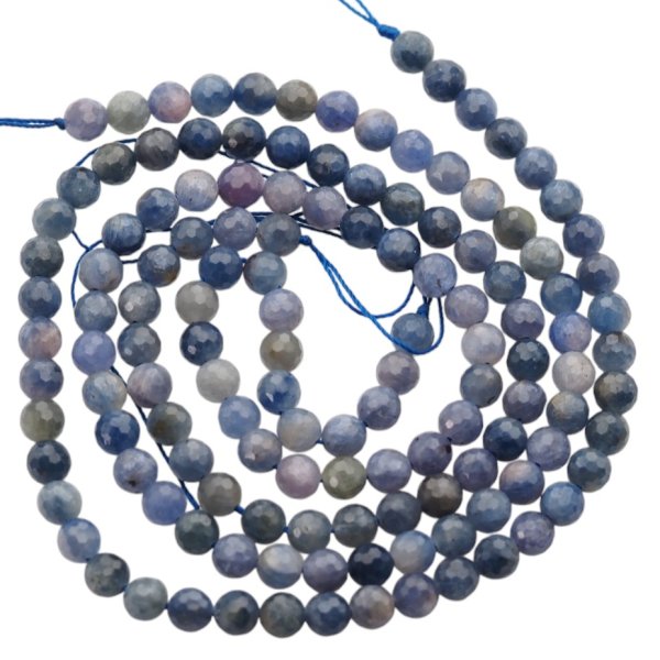 Szafir fasetowany - kulki 5,8 mm (sznur)