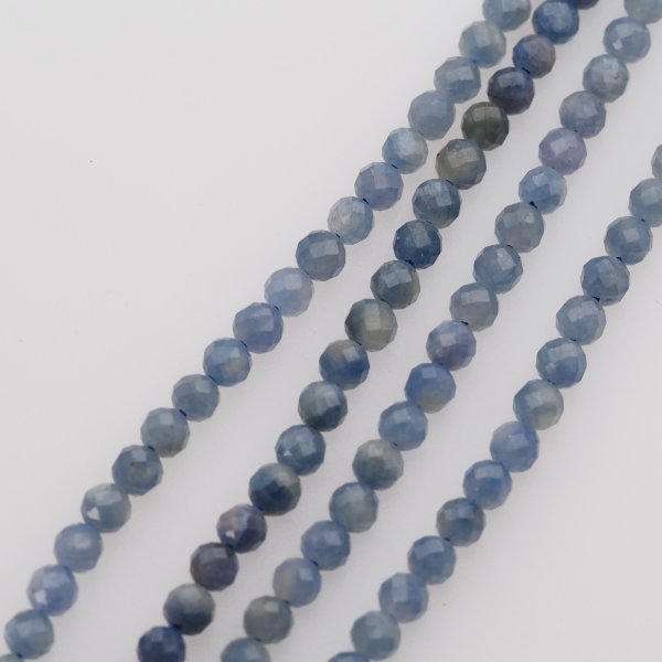 Szafir fasetowany - kulki 5 mm (sznur)