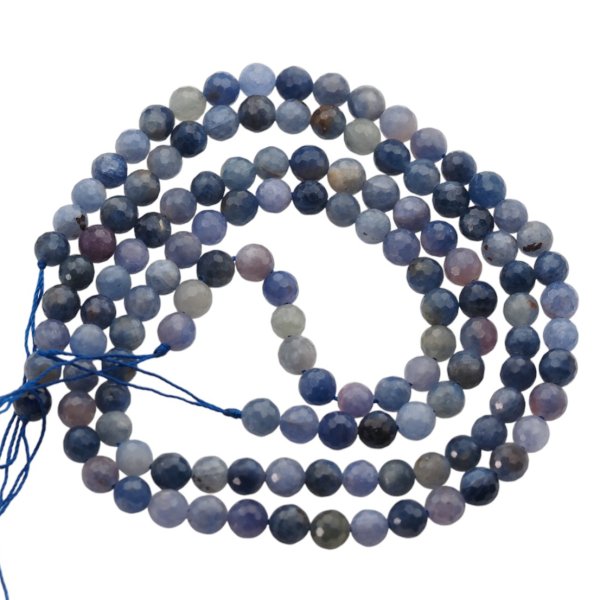 Szafir fasetowany - kulki 6-6,3 mm (sznur)