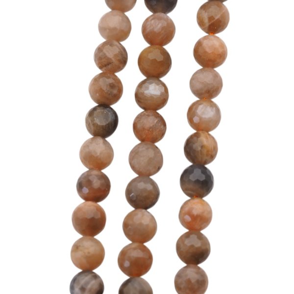 Kamień Słoneczny Fasetowany kula 8 mm(sznur)