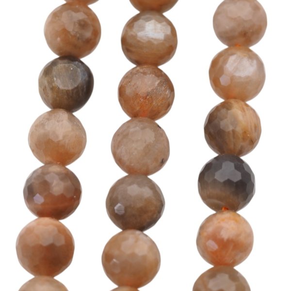 Kamień Słoneczny Fasetowany kula 8 mm(sznur)