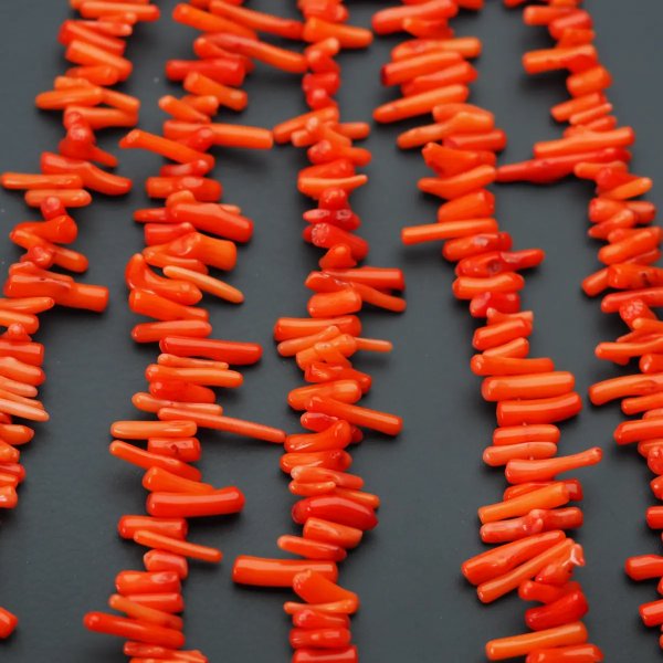 Koral pomarańczowy patyczki (sznur)