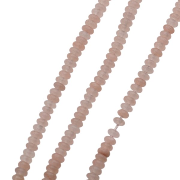 Kwarc Różowy oponki 4x2 mm (sznur)