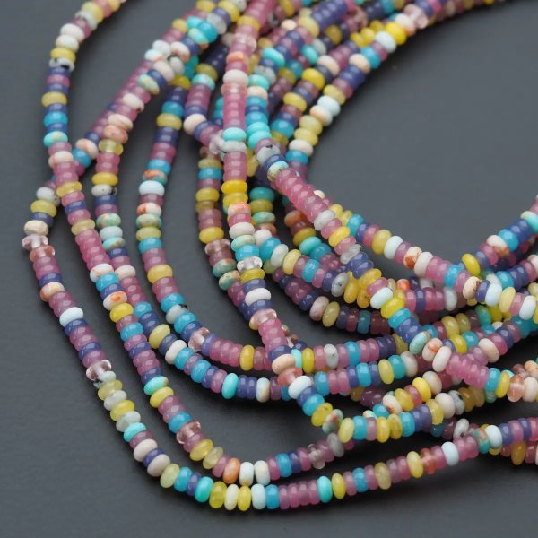 Mix kamieni oponki 4x2 mm (sznur)