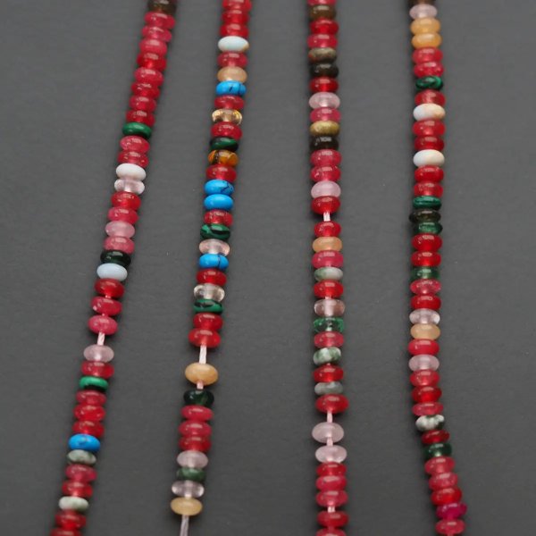 Mix kamieni oponki 4x2 mm (sznur)