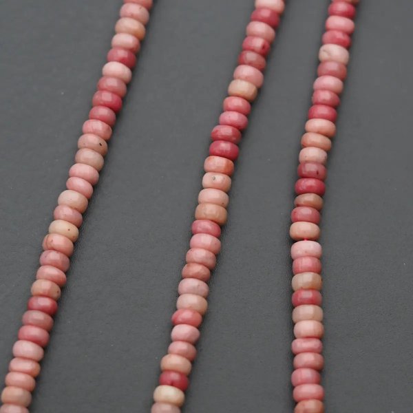 Rodonit polerowane oponki 4x2 mm (sznur)