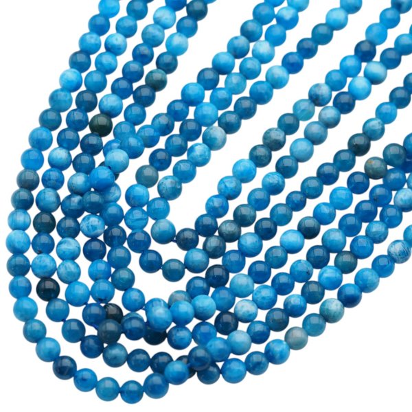 Apatyt polerowana kulka 6-6,5 mm (sznur)