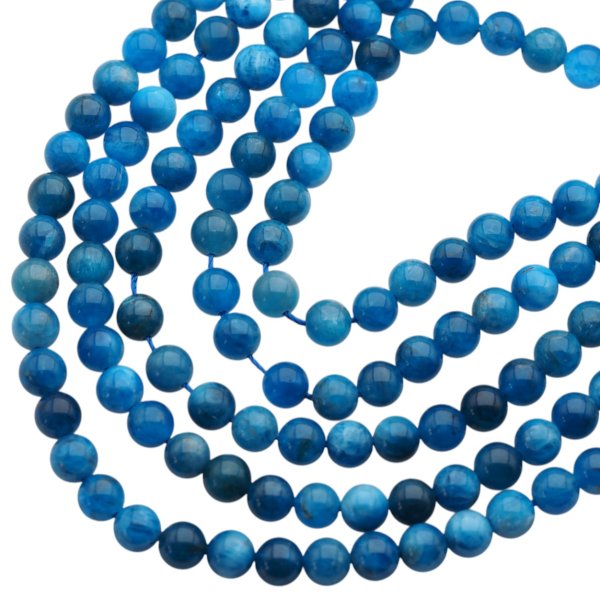 Apatyt polerowana kulka 7,5 mm (sznur)