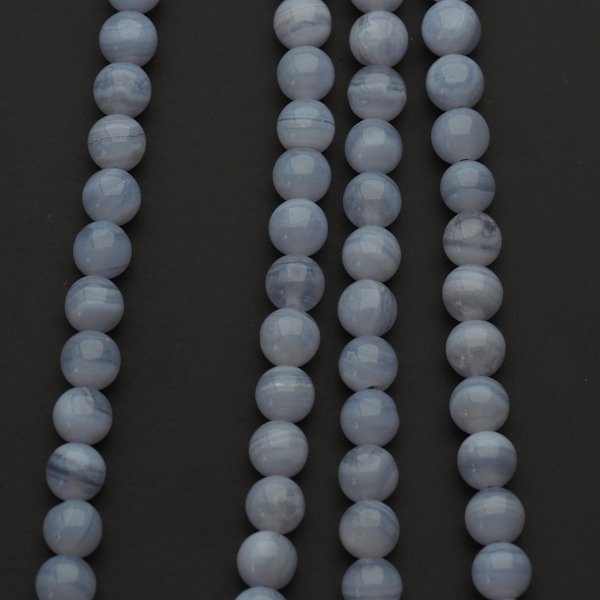 Chalcedon kulki 6 mm – sznur ok. 38 cm