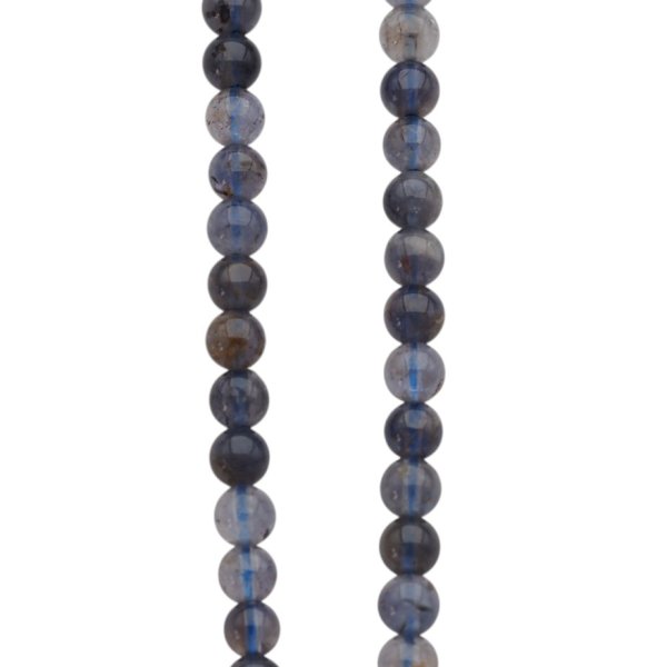 Iolit - polerowane kulki 4,5mm (sznur)