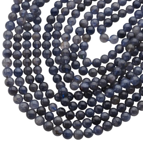 Iolit polerowane kulki 6,7–7 mm (sznur)