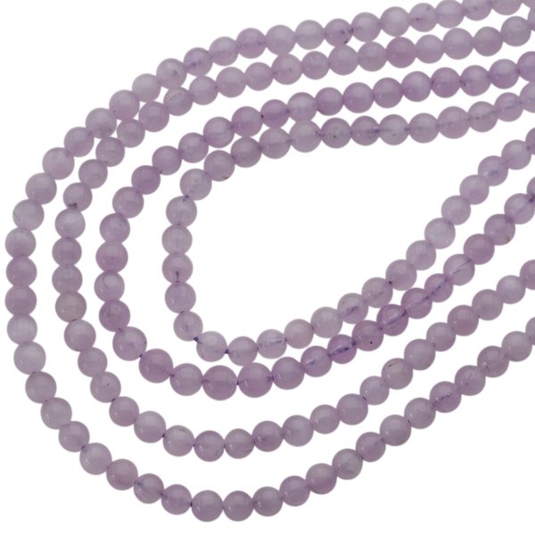 Kunzyt polerowany kulka 5,2-5,5 mm (sznur)