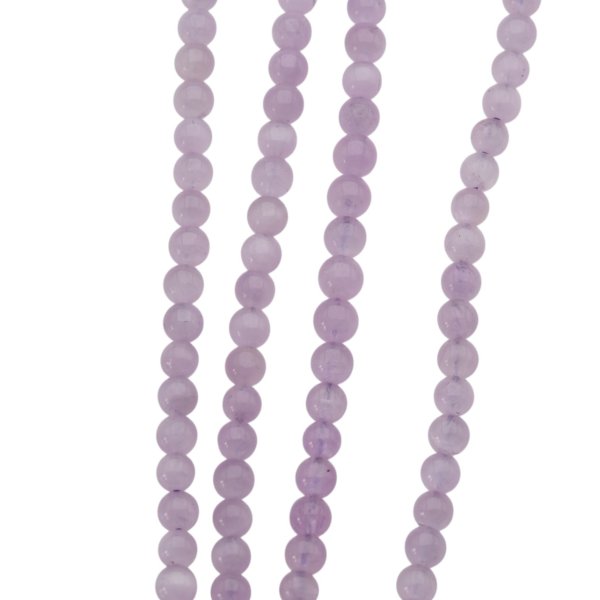 Kunzyt polerowany kulka 5,2-5,5 mm (sznur)