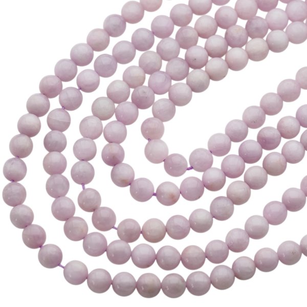 Kunzyt polerowany - kulki 9 mm (sznur)