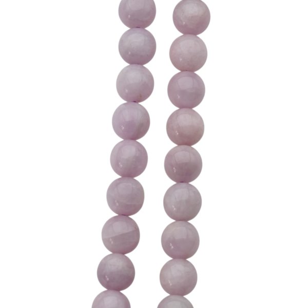 Kunzyt polerowany - kulki 9 mm (sznur)