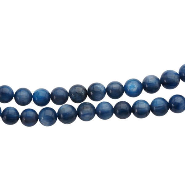 Kyanit kulka polerowana 6mm (sznur)