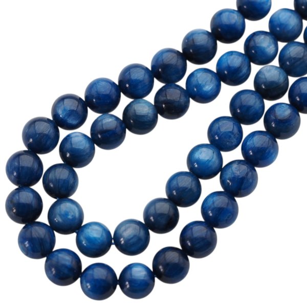 Kyanit kulka polerowana 8,2 mm (sznur) wysoka jakość
