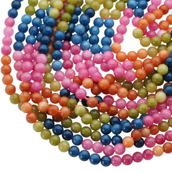 Mix Jadeitów kulki 8-8,5 mm (sznur)
