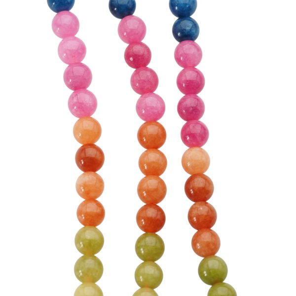 Mix Jadeitów kulki 8-8,5 mm (sznur)