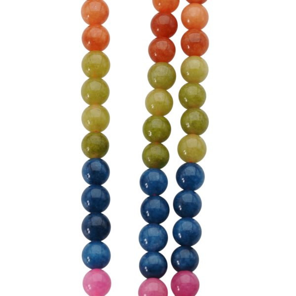 Mix Jadeitów kulki 8-8,5 mm (sznur)