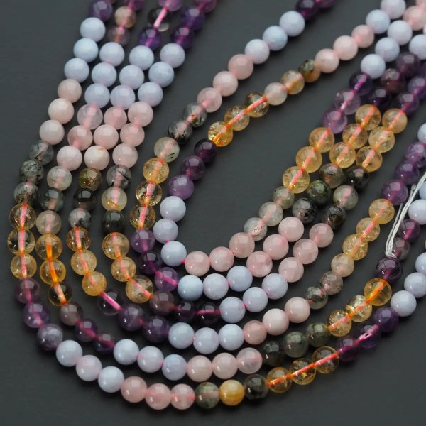 Mix kwarców kulki 6-6,5 mm (sznur)