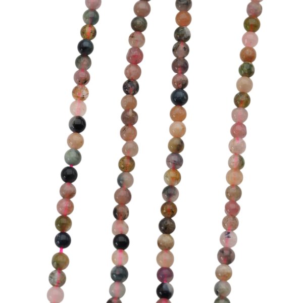 Turmalin Kolorowy - kulki 3 mm (sznur)