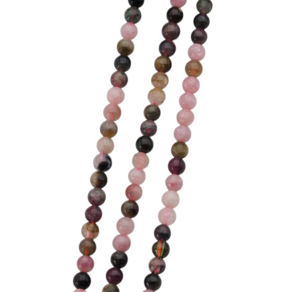 Turmalin Kolorowy - kulki 4 mm (sznur)