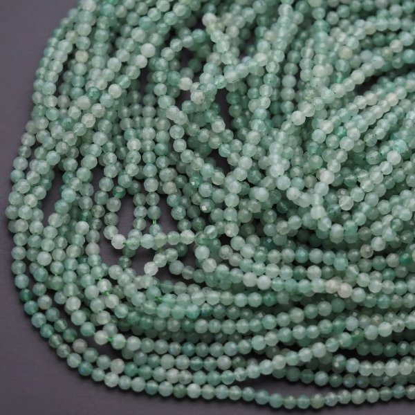 Awenturyn fasetowany kulki 3,5 mm (sznur)