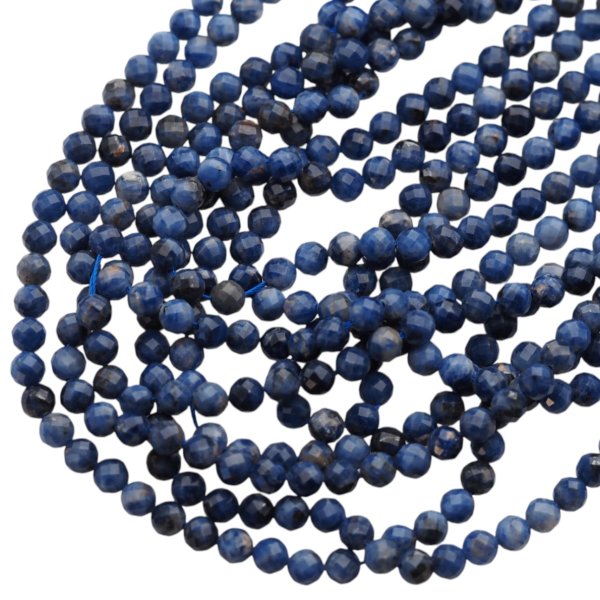 Sodalit Fasetowany kulki 6mm (sznur) 