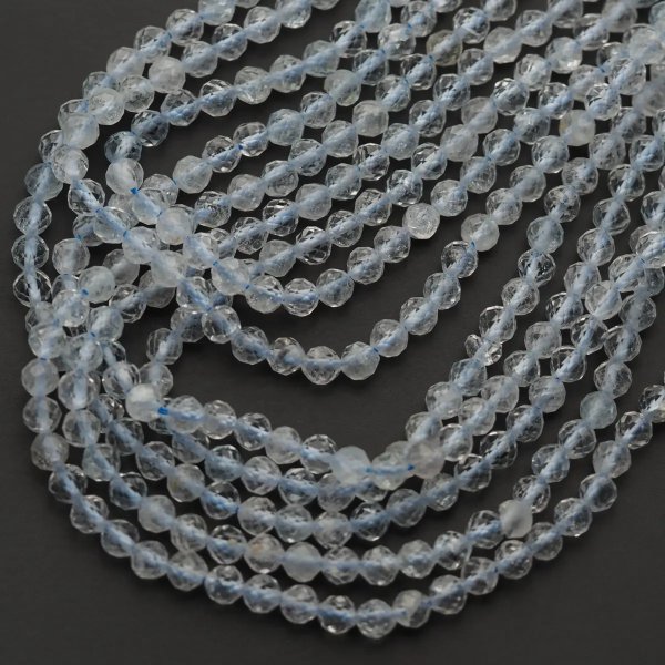 Topaz fasetowany - kulki 4,5 mm (sznur) 