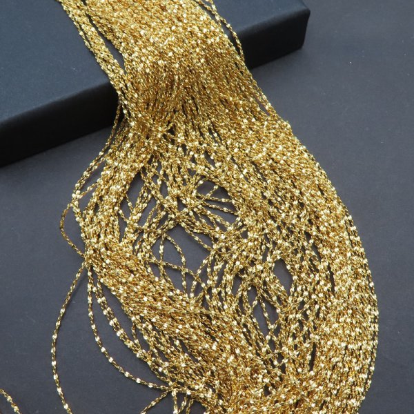 Łańcuszek - srebro złocone 45cm