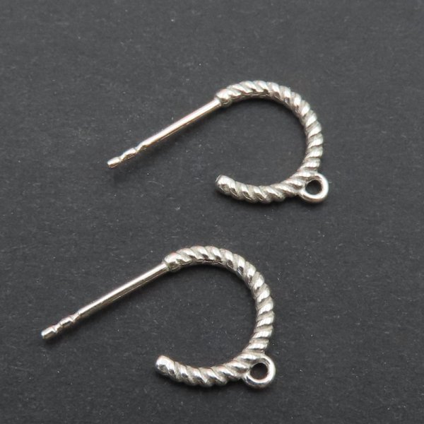 Srebro Ag - bigle 10mm (para)