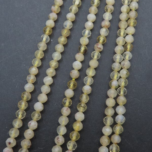 Cytryn (Lemon) fasetowany - kulki 3,4 mm (sznur)