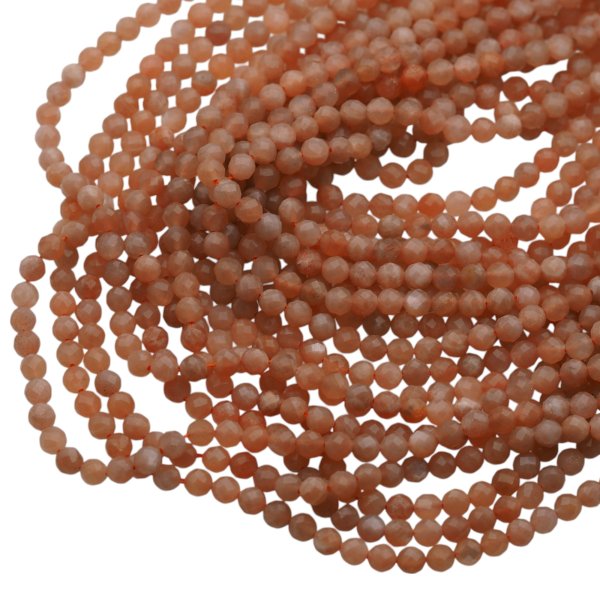 Kamień Słoneczny Fasetowany kula 5 mm (sznur)