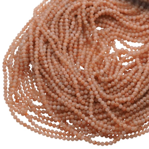 Kamień Słoneczny Fasetowany kula 3mm (sznur)