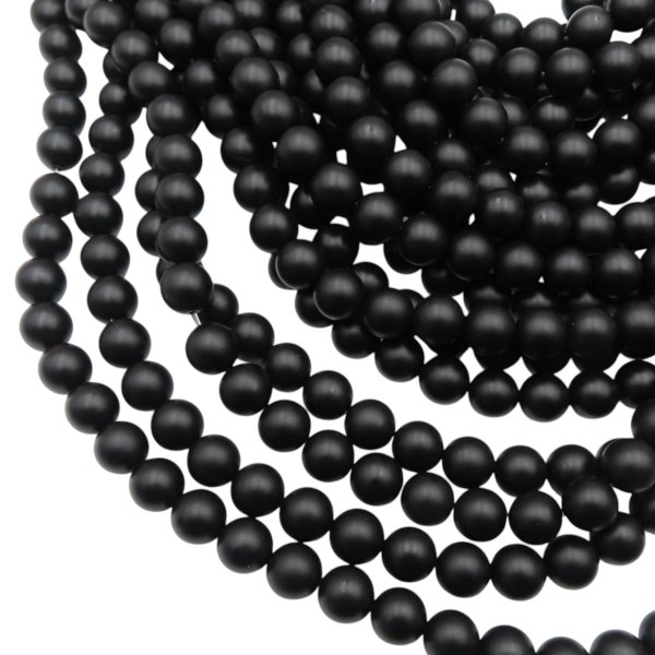 Onyks półmatowy kula 10 mm (sznur)
