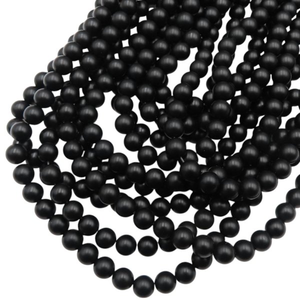 Onyks półmatowy kulka 6 mm (sznur) 