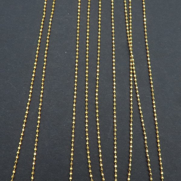 Srebro Ag Złocone - Łańcuch 0,8mm (1metr)