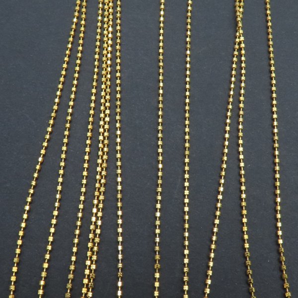 Srebro Ag Złocone  - Łańcuch 1mm (1metr)