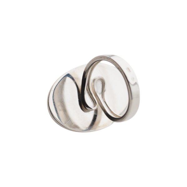 Bursztyn koniakowy w srebrze - pierścionek owal (rozmiar 12-16)