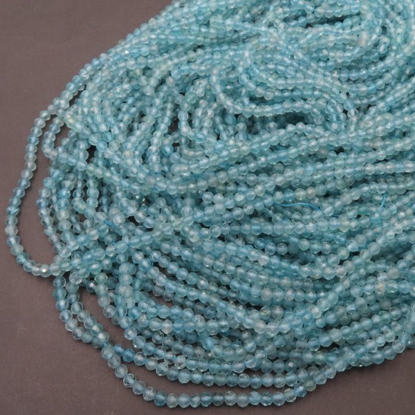 Apatyt Fasetowany kulka 3 mm (sznur 39 cm)