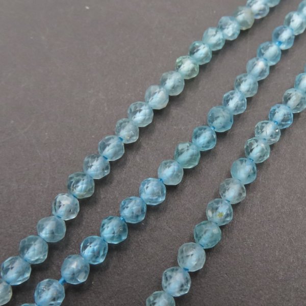 Apatyt Fasetowany kulka 3 mm (sznur 39 cm)