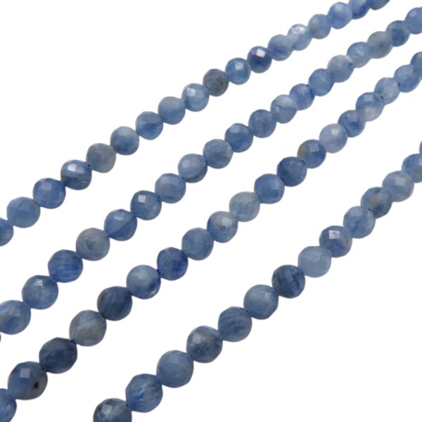 Kyanit fasetowany kulka 3,3 mm (sznur)