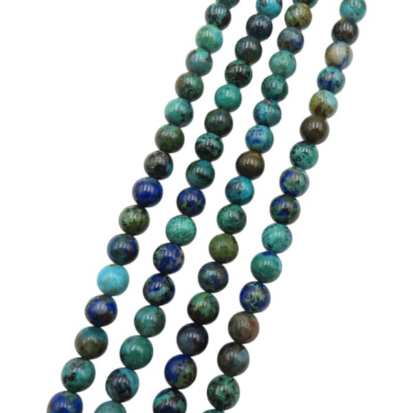 Azuryt polerowany - kulki 5,8 mm (sznur 39,5 cm)