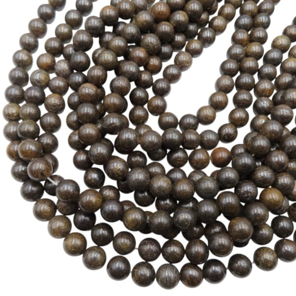 Bronzyt polerowany kulka 10 mm (sznur 38 cm)