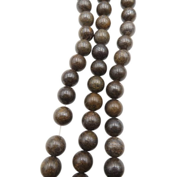 Bronzyt polerowany kulka 10 mm (sznur 38 cm)