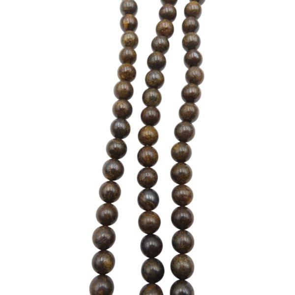 Bronzyt polerowany kulka 6 mm (sznur 38 cm)
